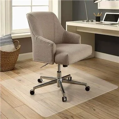 46 x 60 collu taisnstūrveida polikarbonāta biroja krēsla paklājiņš cietai grīdai